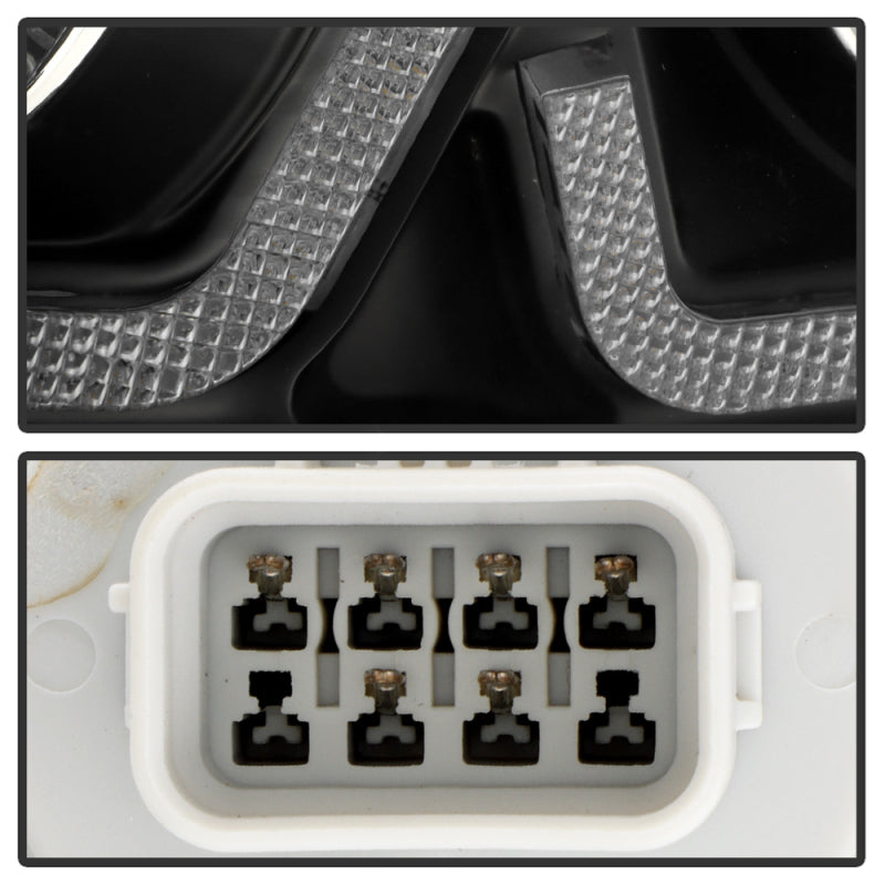 Honda Civic 16-20 LED Model High-Power LED Module Headlights - Black (PRO-YD-HC16LEDAP-SEQGR-BK) Headlights SPYDER