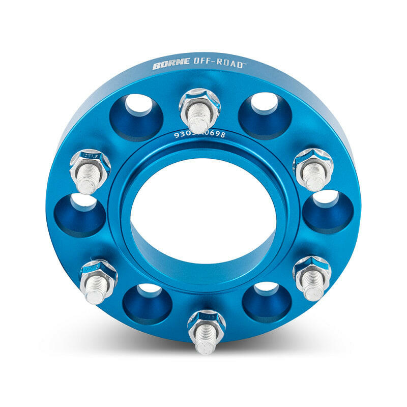 Borne Off-Road Wheel Spacers 5x150 110.1 25 M14 Blue Wheel Spacers & Adapters Borne Off-Road
