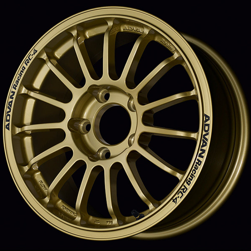 Advan RC-4 Wheel - 15x6.0 / Offset +40 / 4x100 - Rally Gold Wheels - Cast Advan