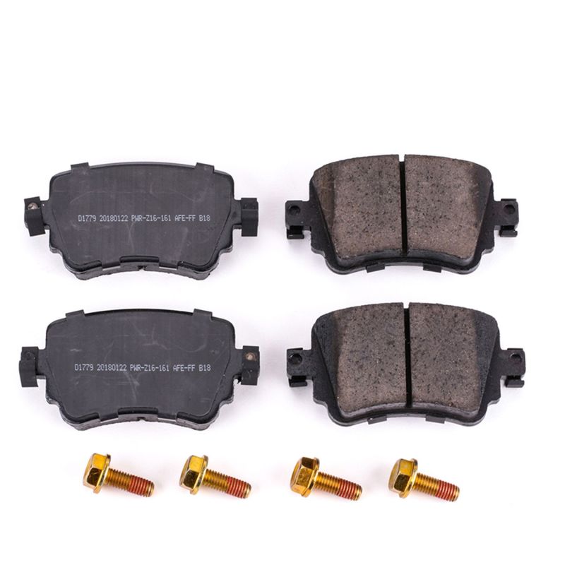 Power Stop 16-18 Audi Q3 Rear Z17 Evolution Ceramic Brake Pads w/Hardware Brake Pads - OE PowerStop
