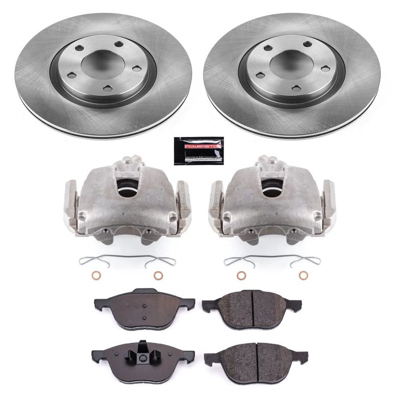 Power Stop 09-10 Mazda 3 Front Autospecialty Brake Kit w/Calipers Brake Kits - OE PowerStop