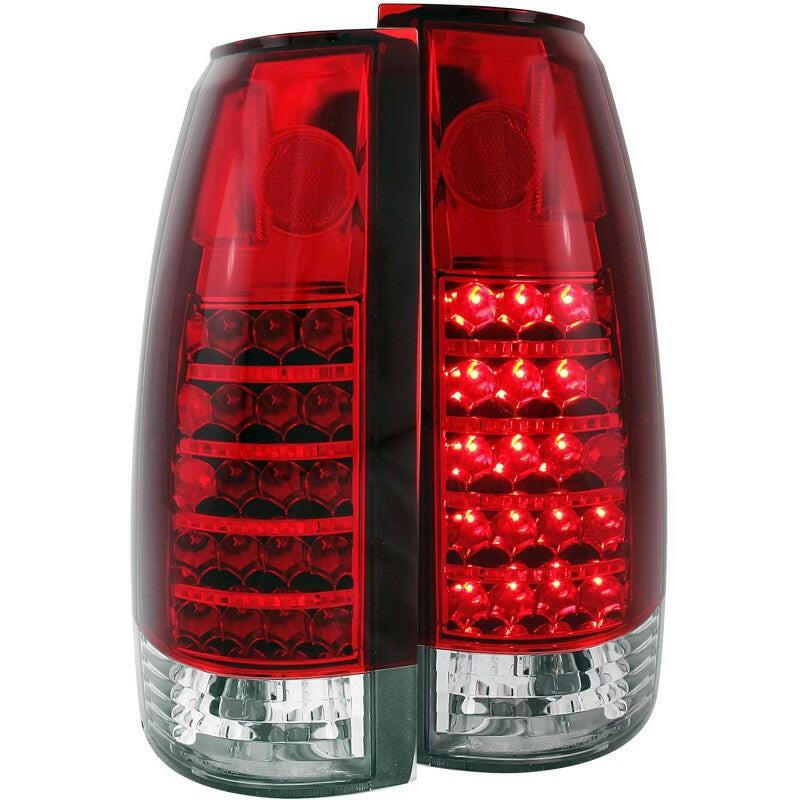 ANZO 1999-2000 Cadillac Escalade LED Taillights Red/Clear Tail Lights ANZO