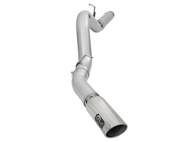 aFe Atlas Exhaust 5in DPF-Back Aluminized Steel w/ Polished Tips 16-17 GM Diesel Truck V8-6.6L (td) DPF Back aFe