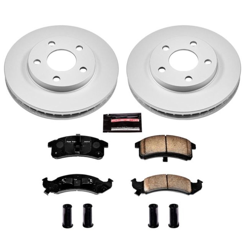 Power Stop 94-99 Buick LeSabre Front Z17 Evolution Geomet Coated Brake Kit Brake Kits - Performance Blank PowerStop