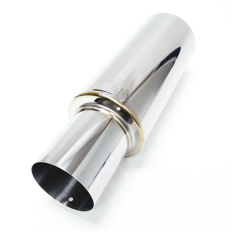 BLOX Racing 76.2mm N1 Straight Tip Muffler Universal Muffler BLOX Racing