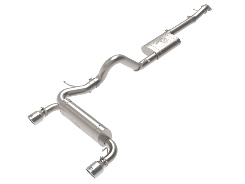 aFe 2021+ Ford Bronco L4-2.3L (t) / V6-2.7L (tt) Vulcan 3in. to 2.5in. SS Cat-Back - Polished Catback aFe