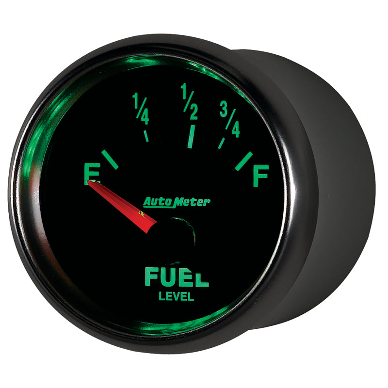 AutoMeter Gauge Fuel Level 2-1/16in. 73 Ohm(e) to 10 Ohm(f) Elec Gs Gauges AutoMeter