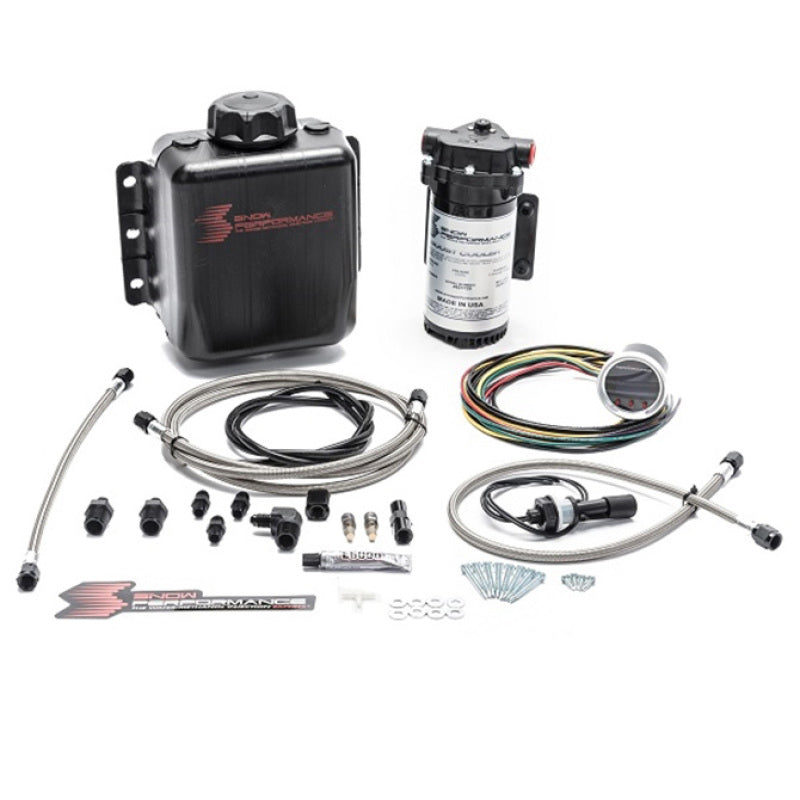Snow Performance Stg 2 Boost Cooler F/I Prog. Water Injection Kit (SS Braided Line 4AN Fittings) Water Meth Kits Snow Performance