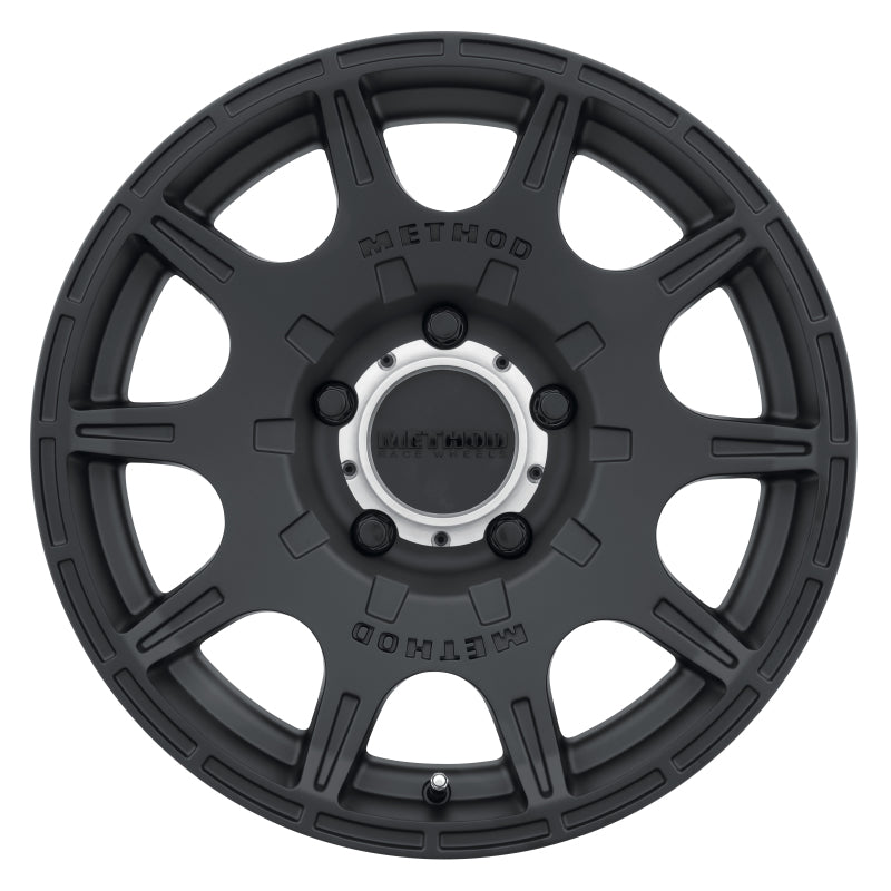 Method MR308 Roost 17x8.5 0mm Offset 5x5 71.5mm CB Matte Black Wheel Wheels - Cast Method Wheels