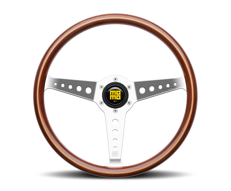 Momo California Wood Steering Wheel 360 mm - Mahogany Wood/Pol Spokes Steering Wheels MOMO