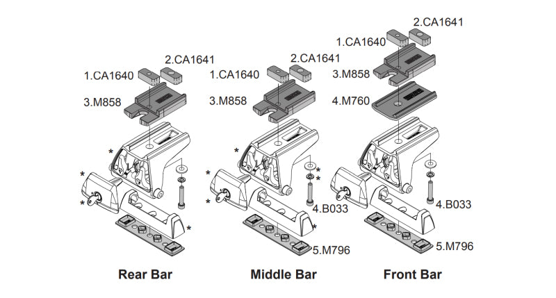 Rhino-Rack Pioneer Leg Height Spacer for RLT600 Legs Hardware Kits - Other Rhino-Rack