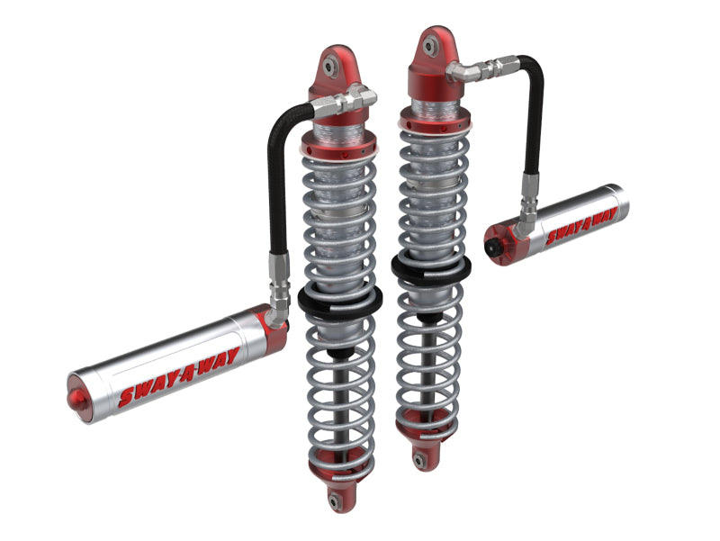 aFe 14-16 Polaris RZR 925/1000cc Sway-A-Way 2.5 Front Coilover Kit w/ Remote Reservoirs and Comp Adj Coilovers aFe