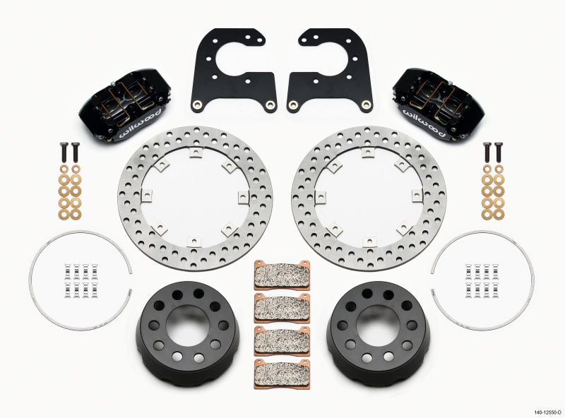 Wilwood Dynapro Lug Mount Single Rear Dynamic Kit SA Drilled 58-64 Olds/Pont .690in Studs Big Brake Kits Wilwood