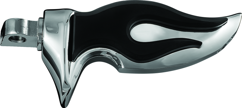 Kuryakyn Flamin Peg With Male Mount Adapter Chrome Footpegs Kuryakyn