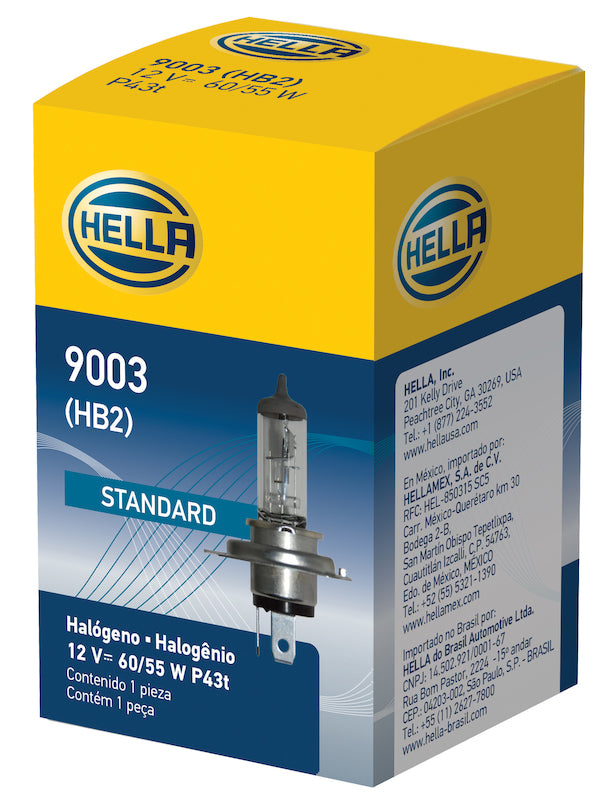 Hella Bulb 9003/Hb2 12V 60/55W P43T T46 Bulbs Hella