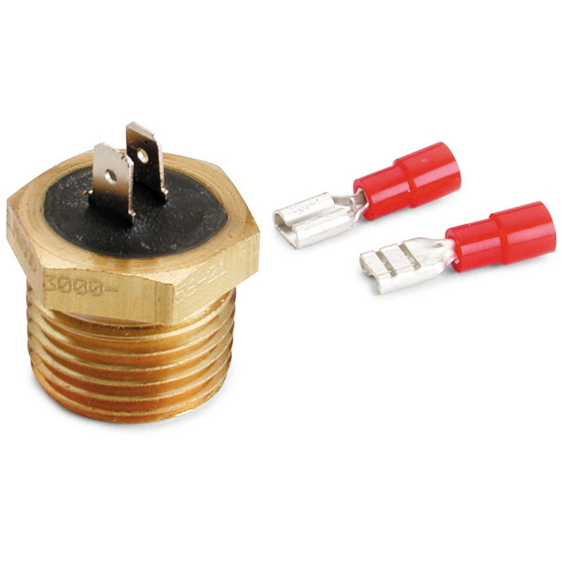 Autometer Temperature Switch w/ 1/2in NPT Male (For Pro-Lite Warning Light) Gauges AutoMeter