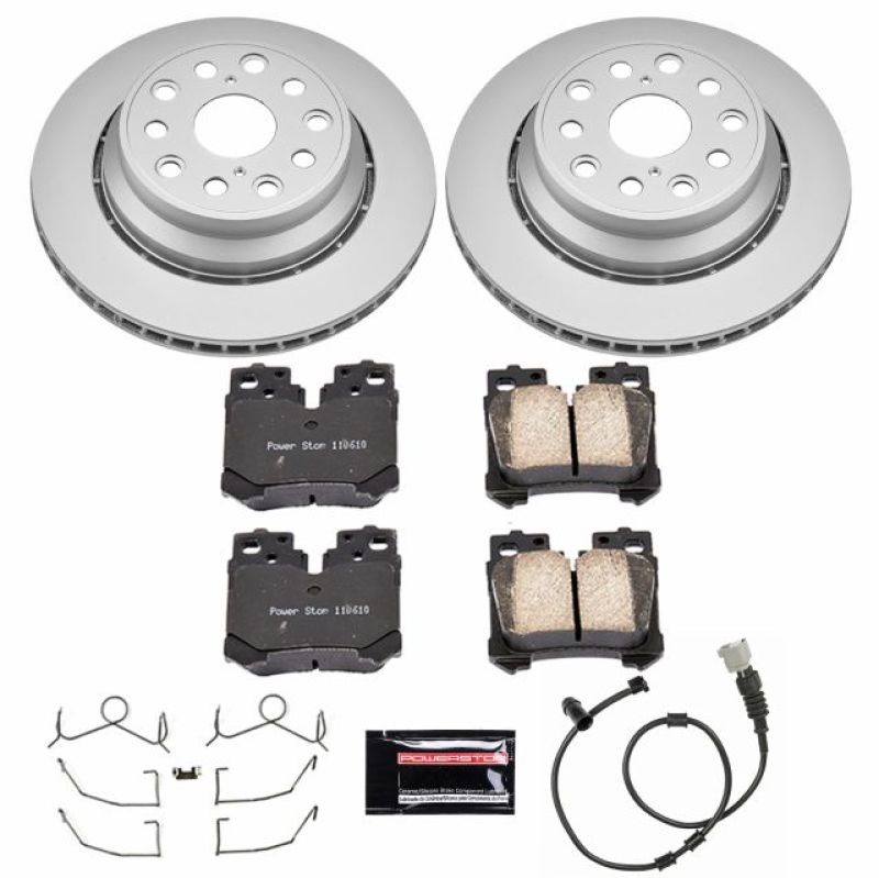 Power Stop 07-09 Lexus LS460 Rear Z17 Evolution Geomet Coated Brake Kit Brake Kits - Performance Blank PowerStop