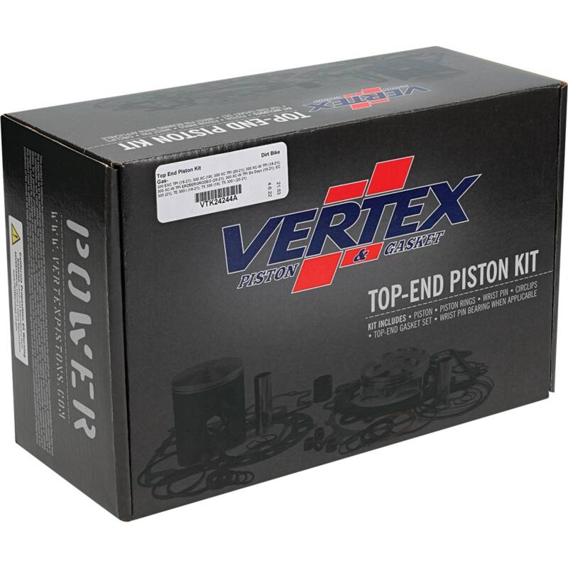Vertex Piston 18-22 KTM 300 EXC TPI 300cc Top End Piston Kit Piston Sets - Powersports Vertex Pistons