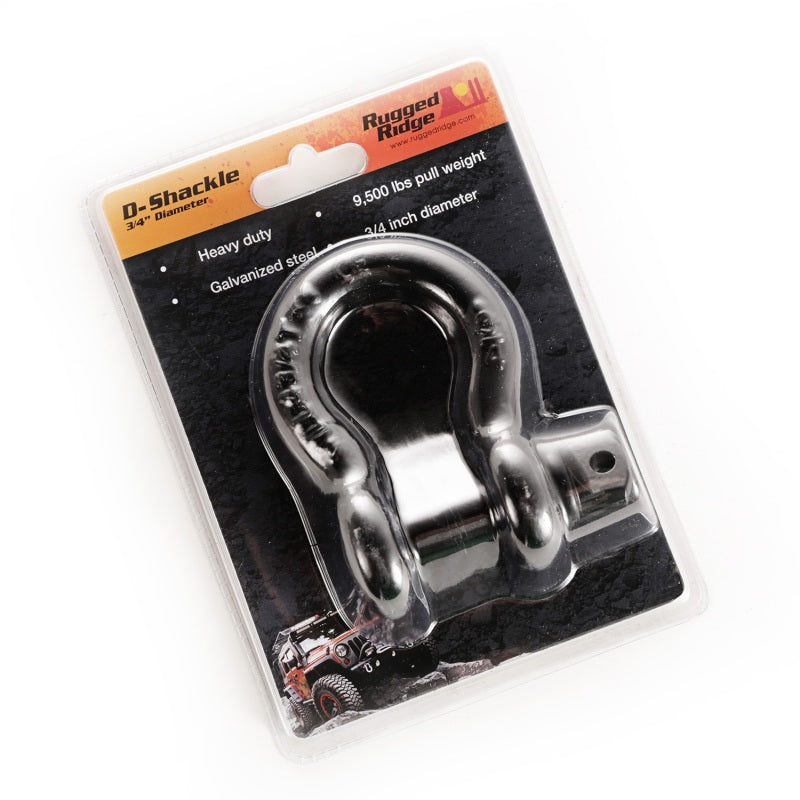 Rugged Ridge Black 9500lb 3/4in D-Ring Shackle Kits Rugged Ridge