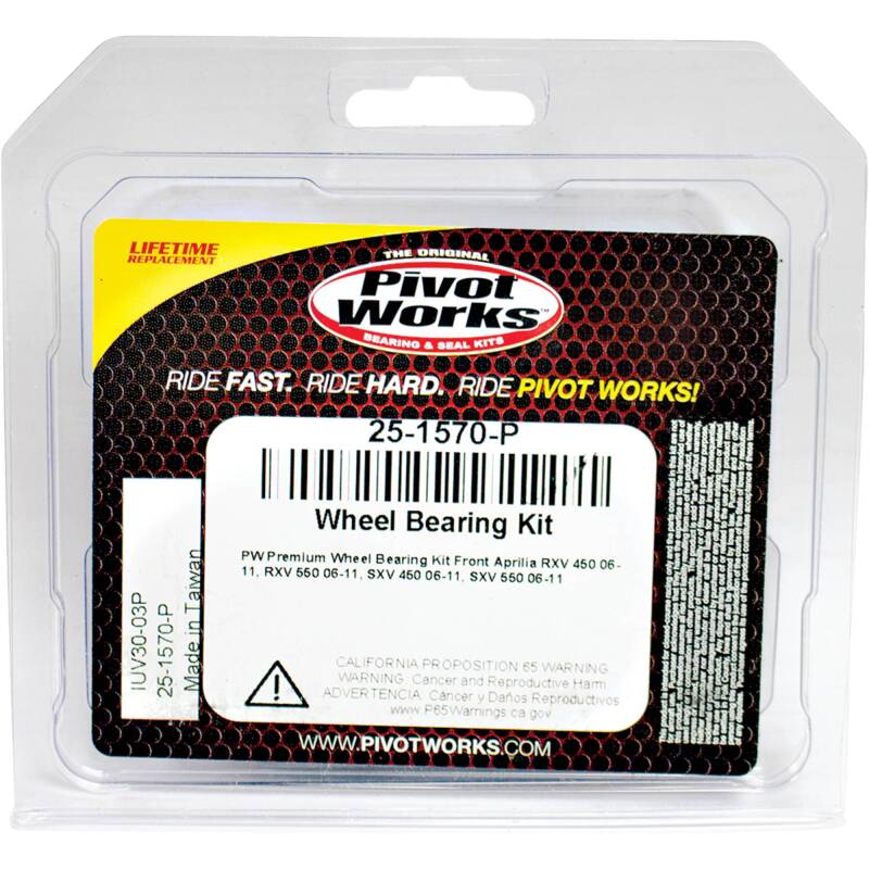 Pivot Works Aprilia Wheel Bearing Kit Premium Bearings Control Arms Pivot Works