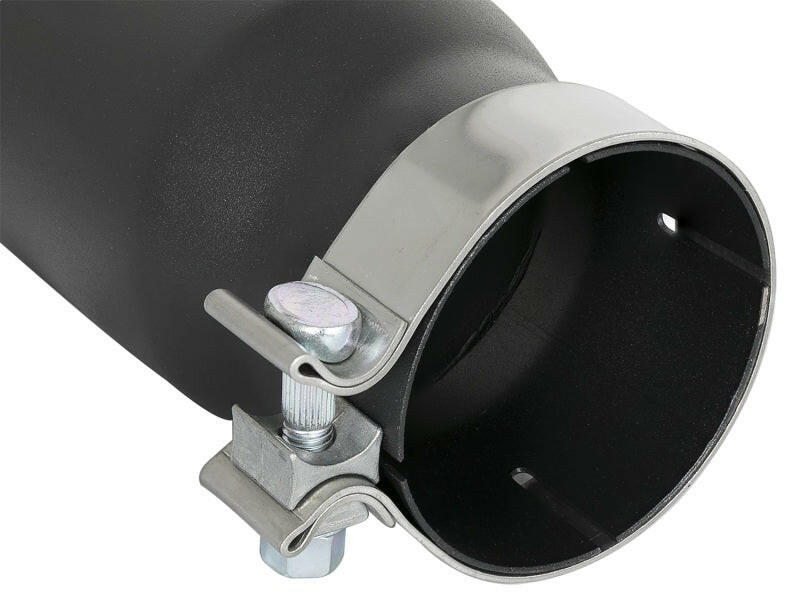 aFe MACH Force-Xp 409 Stainless Steel Exhaust Tip 3.5 In x 4.5in Out x 12in L Clamp-On Catback aFe