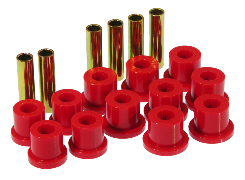 Prothane 81-87 GM Rear Spring & Shackle Bushings (w/ 1 3/8in Bushings) - Red Bushing Kits Prothane