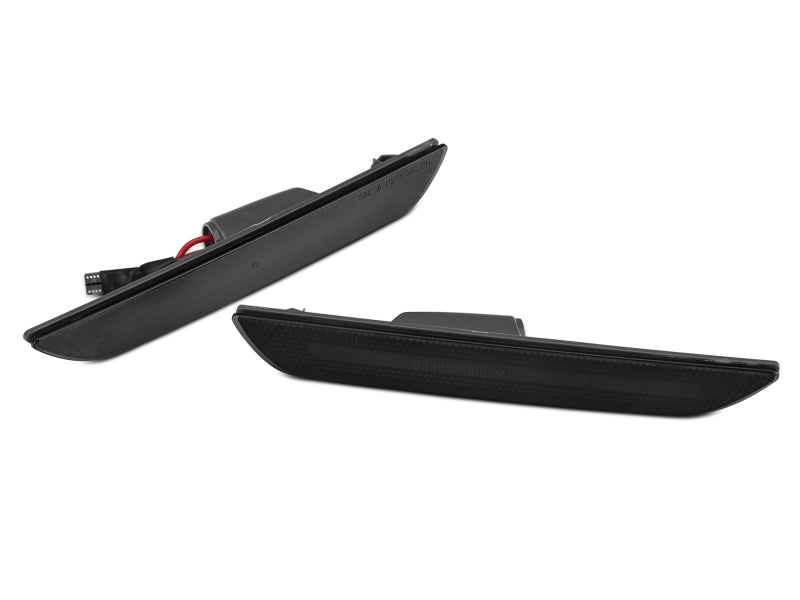 Raxiom 15-22 Ford Mustang Axial Series LED Side Marker Lights Rear (Smoked) Sidemarkers & Indicators Raxiom