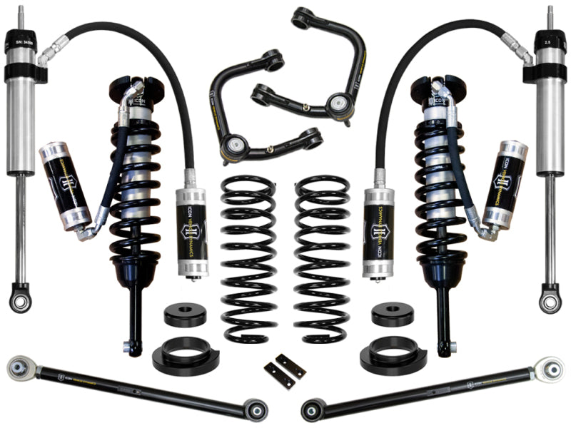 ICON 03-09 Lexus GX470 0-3.5in Stage 5 Suspension System w/Tubular UCA Lift Springs ICON