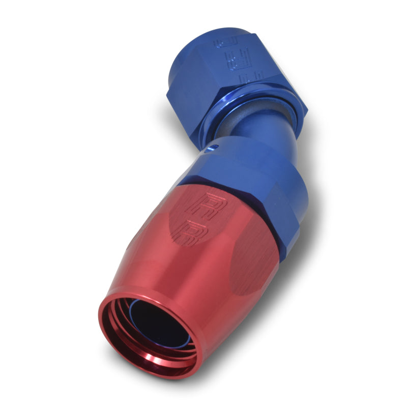 Russell Performance -10 AN Red/Blue 45 Degree Full Flow Hose End Fittings Russell