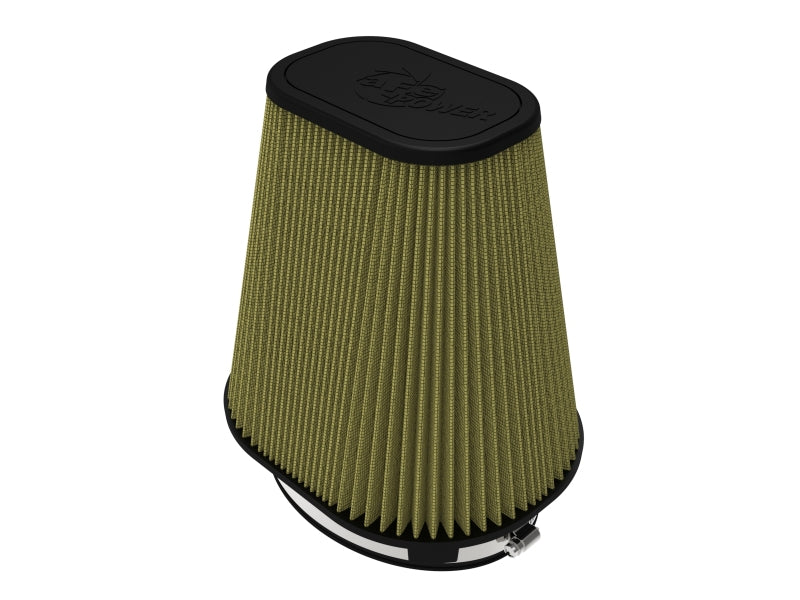 aFe Magnum FLOW Universal Air Filter (7-1/2x5-1/2) IN F x (9-1/4x7-1/4) IN B x (6x4) IN T x 9 IN Air Filters - Universal Fit aFe