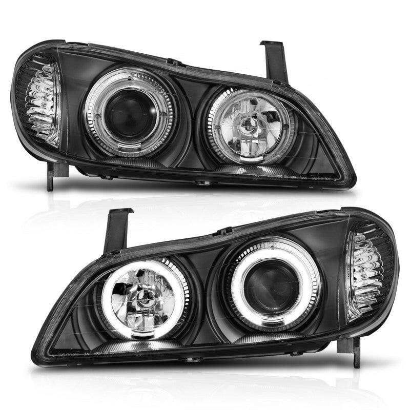 ANZO 2000-2004 Infiniti I30 Projector Headlights w/ Halo Black Headlights ANZO