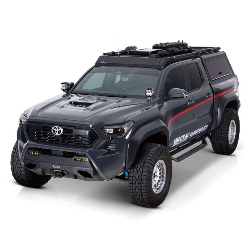 Westin 24-26 Toyota Tacoma DC Outlaw Drop Running Boards - Tex. Blk Running Boards Westin