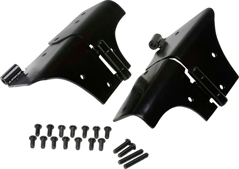 Kentrol 97-06 Jeep Wrangler TJ Windshield Hinge Pair- Powdercoat Black Windows Kentrol