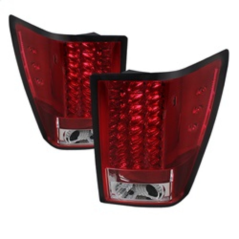 Spyder Jeep Grand Cherokee 07-10 LED Tail Lights Red Clear ALT-YD-JGC07-LED-RC Tail Lights SPYDER