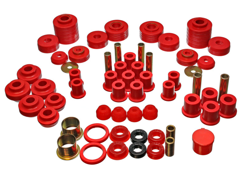 Energy Suspension 80-96 Ford F150 Std/Extra Cab Pickup Red Hyper-Flex Master Bushing Set Bushing Kits Energy Suspension