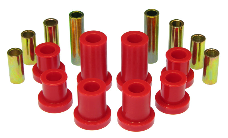 Prothane 07-14 Chevy Silverado 2/4wd Upper/Lower Front Control Arm Bushings - Red Bushing Kits Prothane