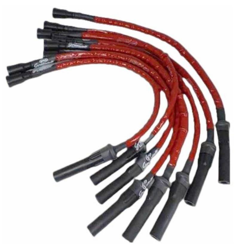 Granatelli 10-14 Ford 6.2L (Incl. Raptor) Ignition Wire Set w/Inserts/Red Hi-Temp Silicone Jacket Spark Plug Wire Sets Granatelli Motor Sports