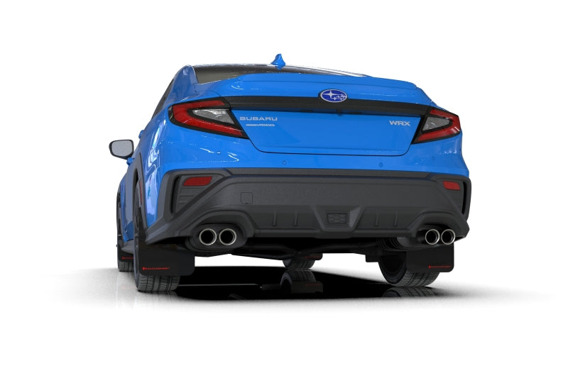 Rally Armor 22-25 Subaru WRX Black UR Mud Flap w/Red Logo Mud Flaps Rally Armor