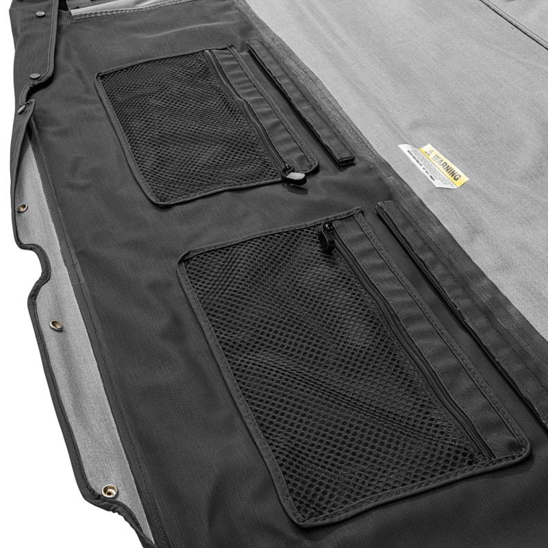 Rugged Ridge 2018+ Jeep Wrangler JLU 4 Dr Black Diamond Stitch Cloth Voyager Top (Tinted) Soft Tops Rugged Ridge