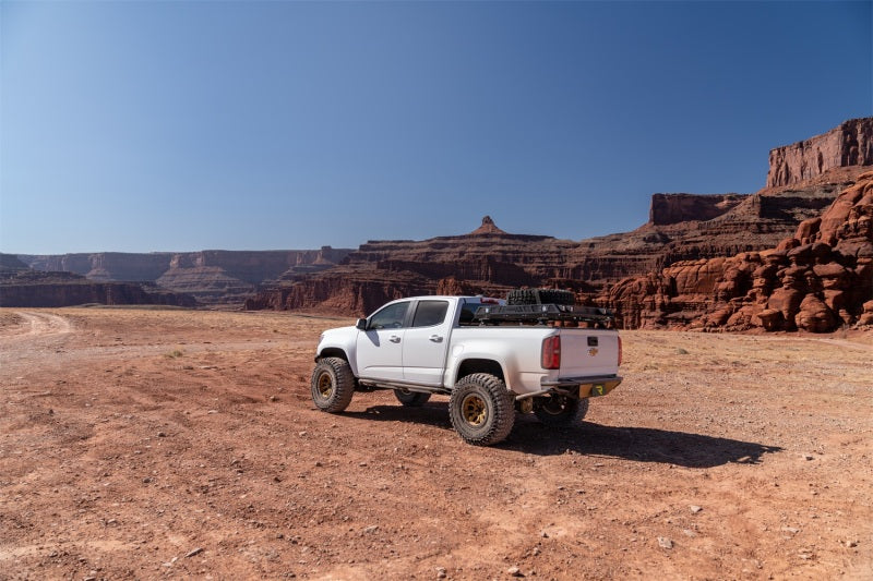 N-Fab Trail Slider Steps 15-20 Chevy/GMC Colorado/Canyon Crew Cab All Beds - SRW - Textured Black Body Armor & Rock Rails N-Fab