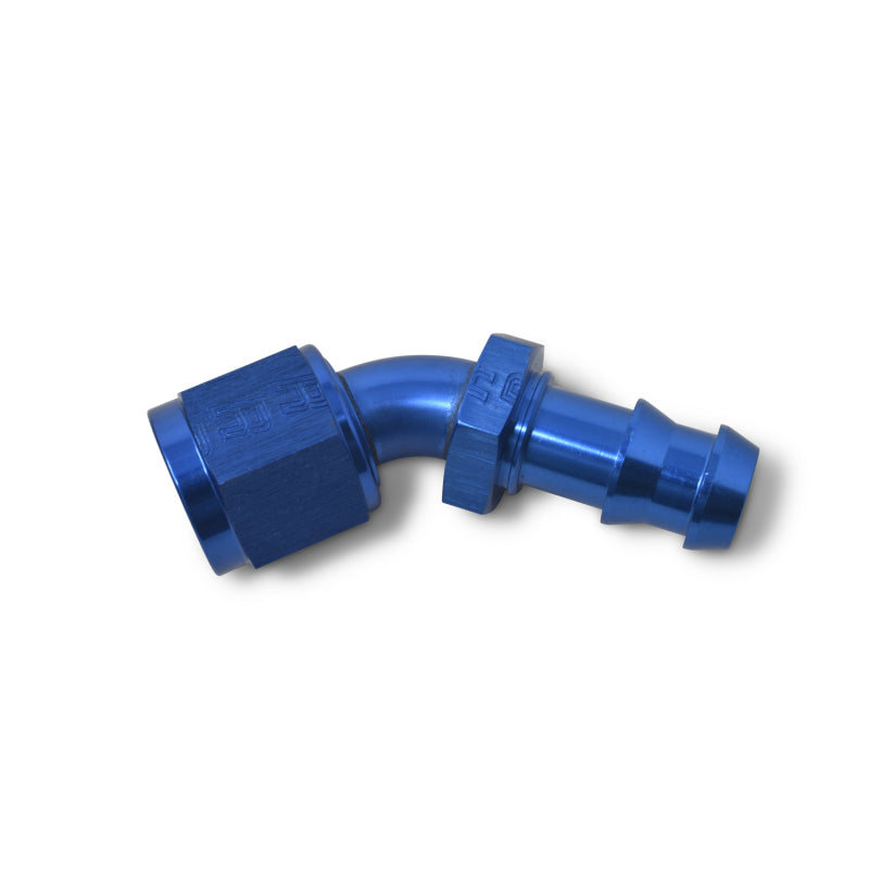 Russell Performance -10 AN Twist-Lok 45 Degree Hose End (Blue) Fittings Russell