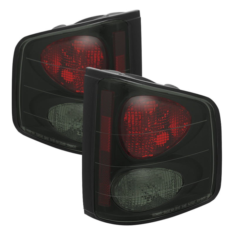 Spyder Chevy S10 94-04/Isuzu Hombre 96-00 Euro Tail Lights Blk Smke ALT-YD-CS1094-BSM Tail Lights SPYDER