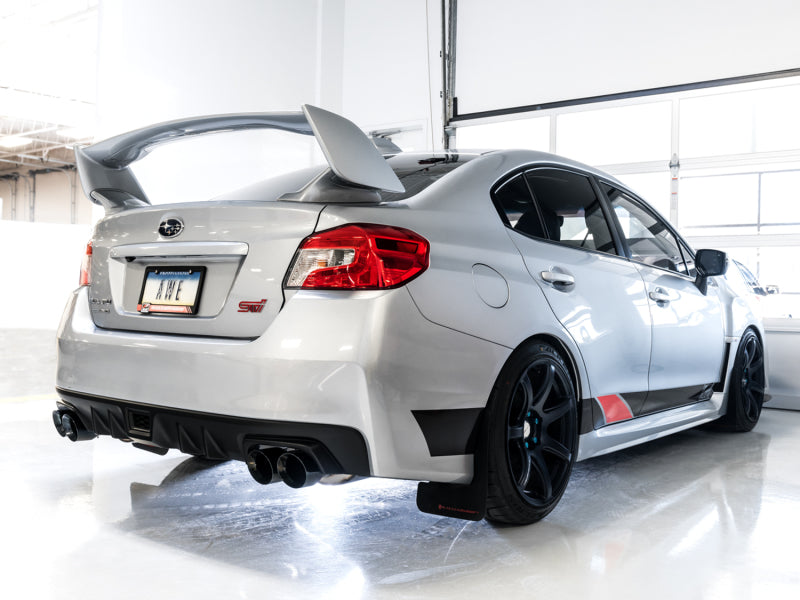 AWE Tuning Subaru STI VA / WRX GV / STI GV Sedan Touring Edition Exhaust - Diamond Black Tip (102mm) Catback AWE Tuning