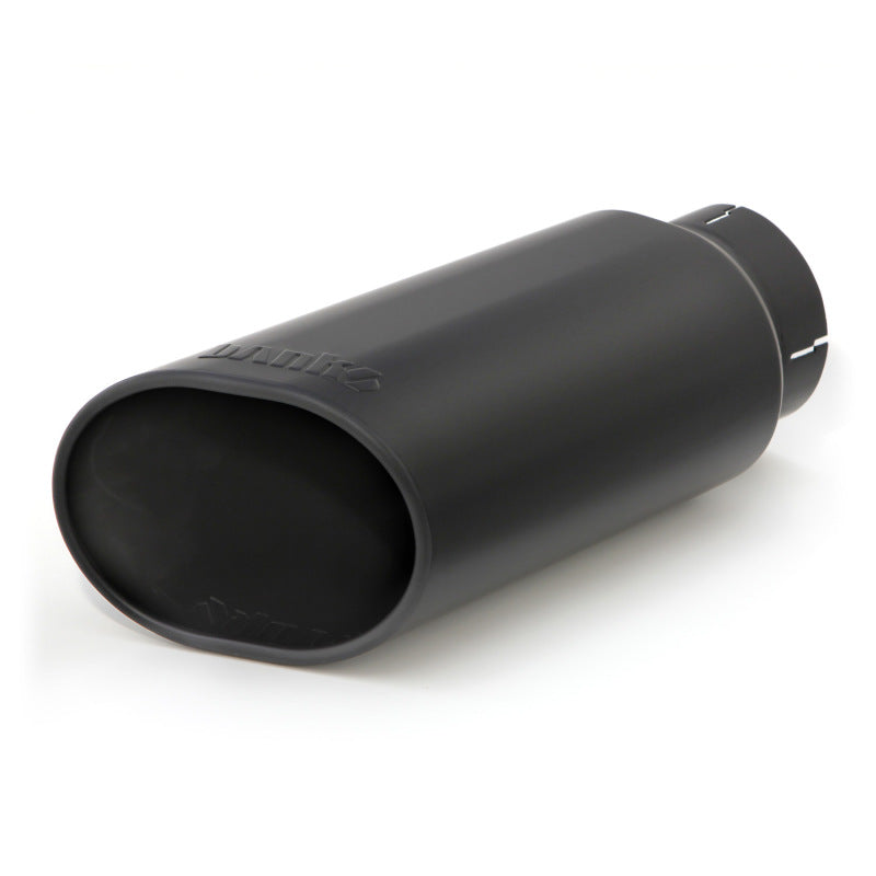 Banks Power Tailpipe Tip Kit - SS Obround Slash Cut - Black - 4in Tube - 5in X 6in X 14in Tips Banks Power