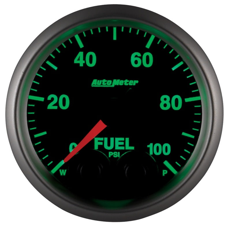 Autometer Elite 52mm 0-100 PSI Fuel Pressure Peak & Warn w/ Electronic Control Gauge Gauges AutoMeter