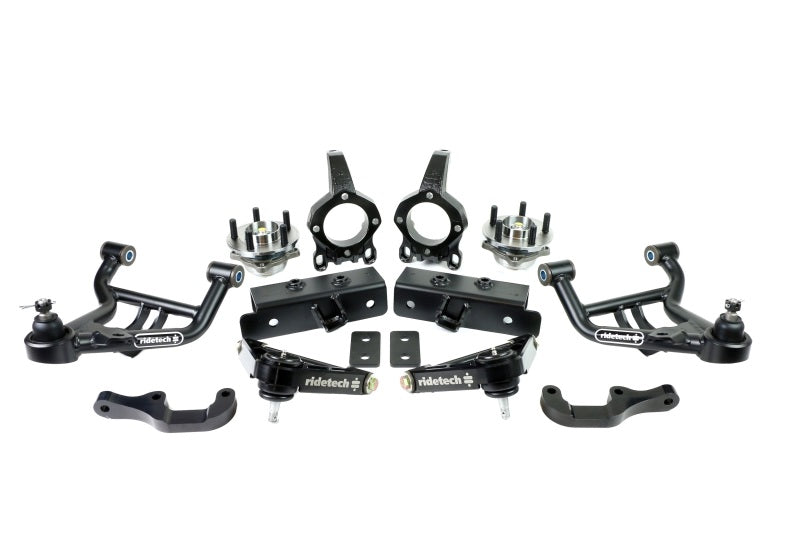 Ridetech 79-93 Ford Mustang w/ Stock K-Member Front SLA Suspension System Control Arms Ridetech