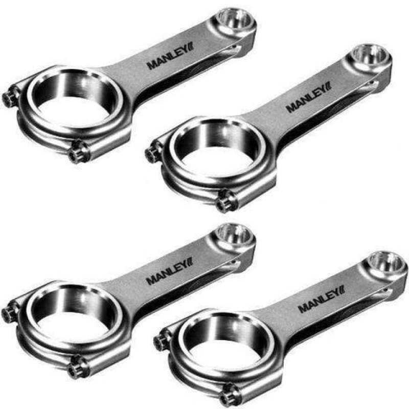Manley Acura D16 (all) & ZC / Honda D16 (all) & ZC H-Beam Connecting Rod Set (Set of 4) Connecting Rods - 4Cyl Manley Performance