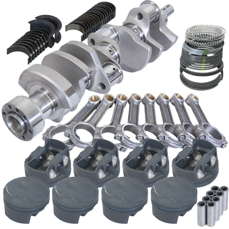 Eagle Chevy LT1 350 1Pc 3.750in Crank 6.000in I-Beam Rod 11cc Dome 4.030in Pistons Rotating Assembly Rotating Assemblies Eagle