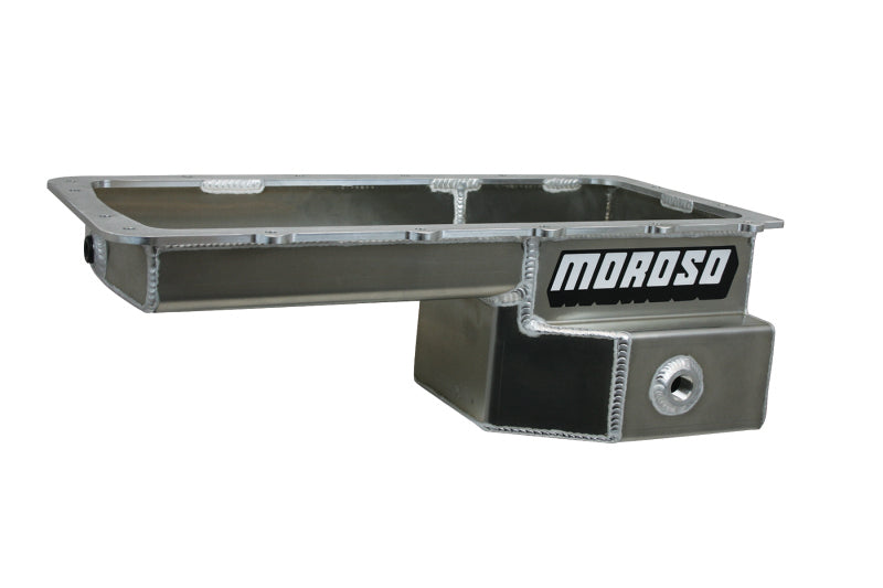 Moroso Ford 5.0 Coyote/Fox Swap (w/Rear Sump) Road Race Baffled Wet Sump 7.5qt 6-5/8in Alum. Oil Pan Oil Pans Moroso