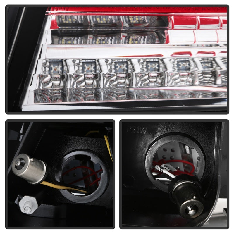 Spyder Pontiac G8 08-09 Version 2 Light Bar LED Tail Lights - Red Clear- ALT-YD-PG808V2-LB-RC Tail Lights SPYDER